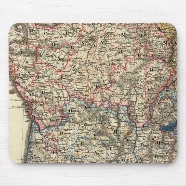 Mousepad Mapa linguístico da França (Frente)