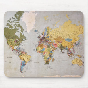 Mousepad mapa mundial
