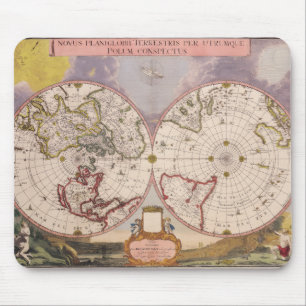 Mousepad Mapa Mundial Antiquado