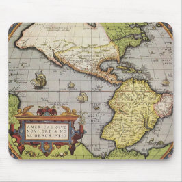 Mousepad Mapa Mundial Antiquado das Américas, 1570