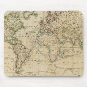 Mousepad Mapa Mundial Colorido