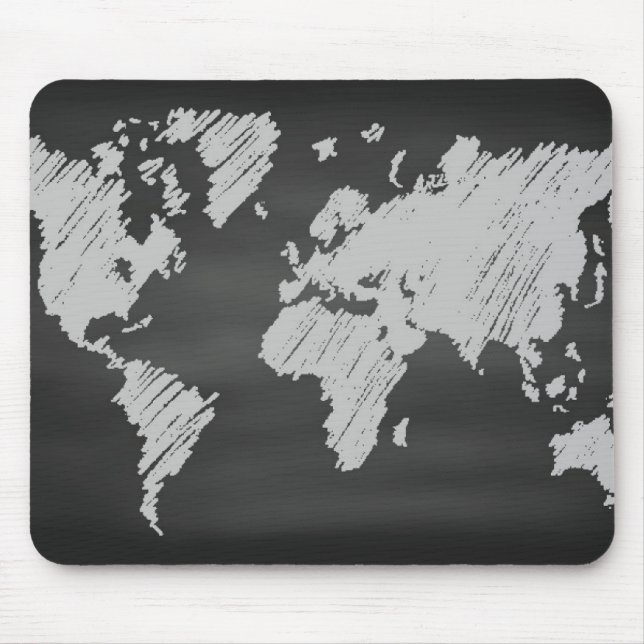 Mousepad Mapa Mundial de Quadros (Frente)