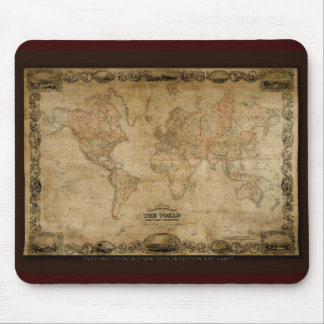 Mousepad Mapa mundial do COLTONS c1847