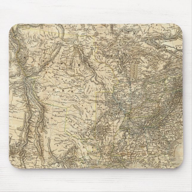 Mousepad Mapa Norte-Americano (Frente)