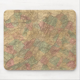 Mousepad Mapa oficial do Estado da Virgínia do Lloyd