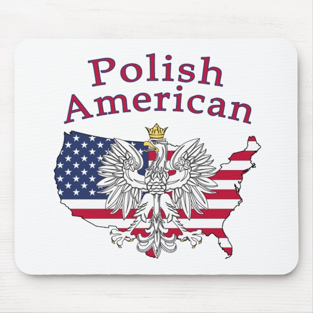 Mousepad Mapa Polonês Americano (Frente)