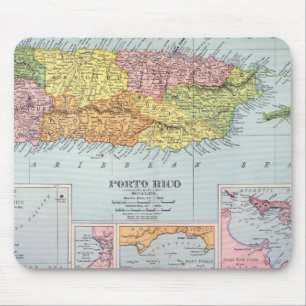 MOUSEPAD MAPA: PUERTO RICO, 1900