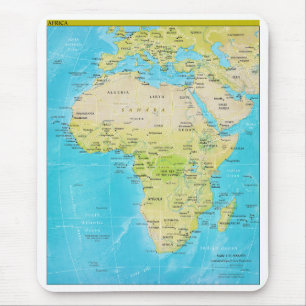 Mousepad Mapa regional geopolítico de África