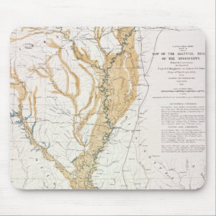 MOUSEPAD MAPA: RIO MISSISSÍPI, 1861