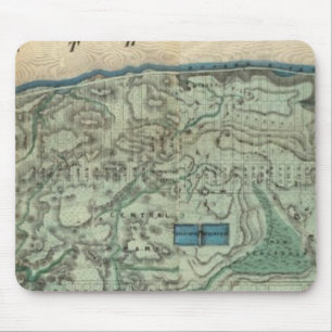 Mousepad Mapa sanitário e topográfico de Nova Iorque