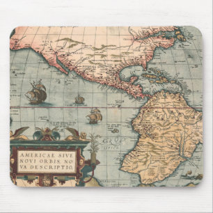 Mousepad Mapa Vintage da América do Norte