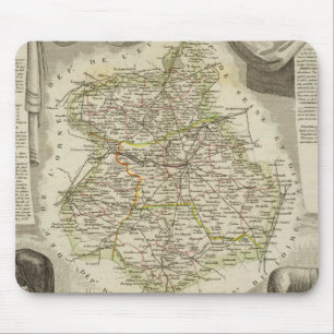 Mousepad Mapas de ilustração