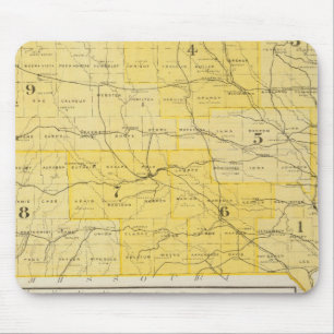 Mousepad Mapas do Estado de Iowa