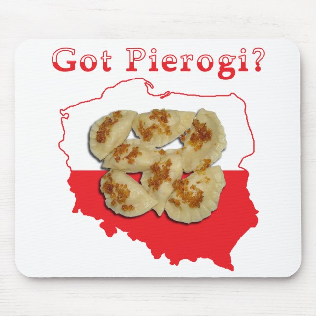 Mousepad Mapas Poloneses de Pierogi (Frente)