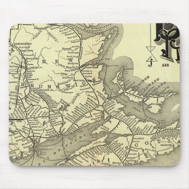 Mousepad Mapear Boston e Maine Railroad 2 (Frente)
