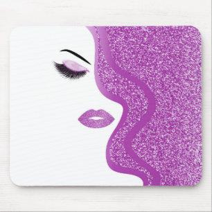 Mousepad Maquiagem com efeito de brilho