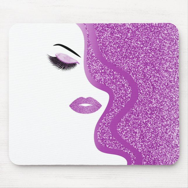 Mousepad Maquiagem com efeito de brilho (Frente)