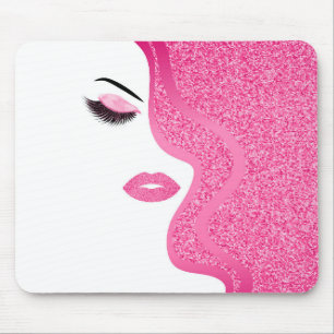 Mousepad Maquiagem com efeito de brilho