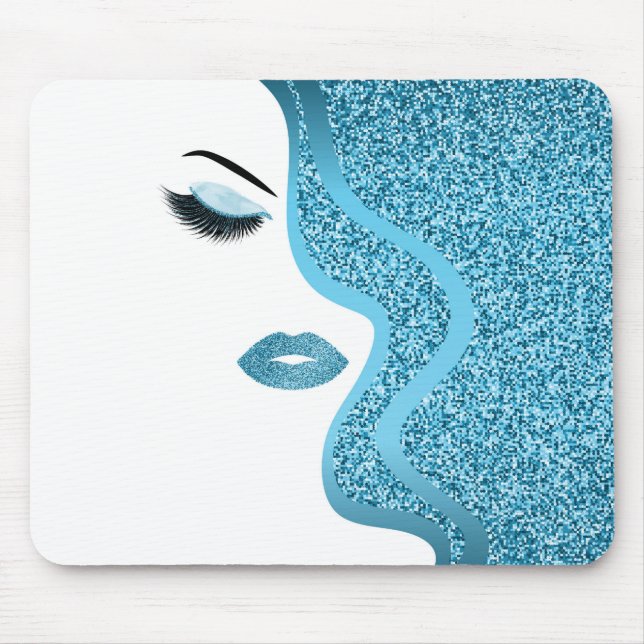 Mousepad Maquiagem com efeito de brilho (Frente)