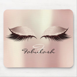 Mousepad Maquiagem das fezes de beleza do monograma com bri