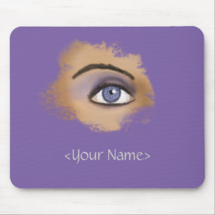 Mousepad Maquiagem de Olhos Roxos