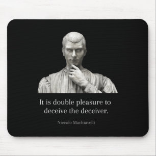 Mousepad Maquiavelli Cita Arte Da Guerra Sábio Maquiavélico
