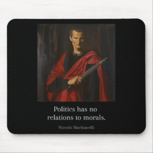 Mousepad Maquiavelli Cita Arte Da Guerra Sábio Maquiavélico