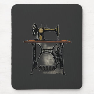 Mousepad Máquina de Costura Antiga Vintage