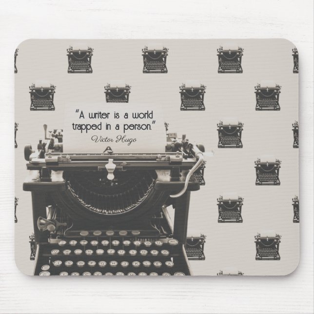 Mousepad Máquina de Escrever Vintage (Frente)