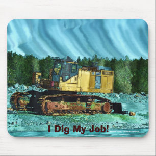 Mousepad Máquinas De fazenda, Trator, Anel Traseiro, Veícul