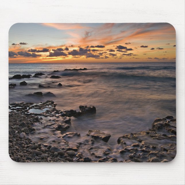 Mousepad Mar Caribe, Ilhas Cayman.  Ondas de queda 2 (Frente)