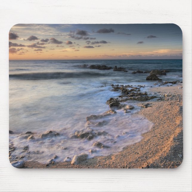 Mousepad Mar Caribe, Ilhas Cayman.  Ondas em queda (Frente)