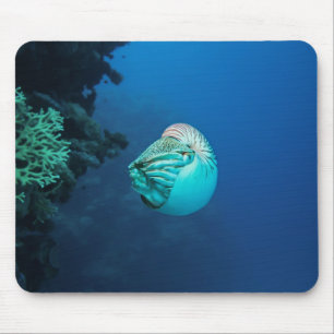 Mousepad Mar coral do grande recife de coral do nautilus