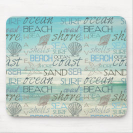 Mousepad Mar de areia Surf de praia