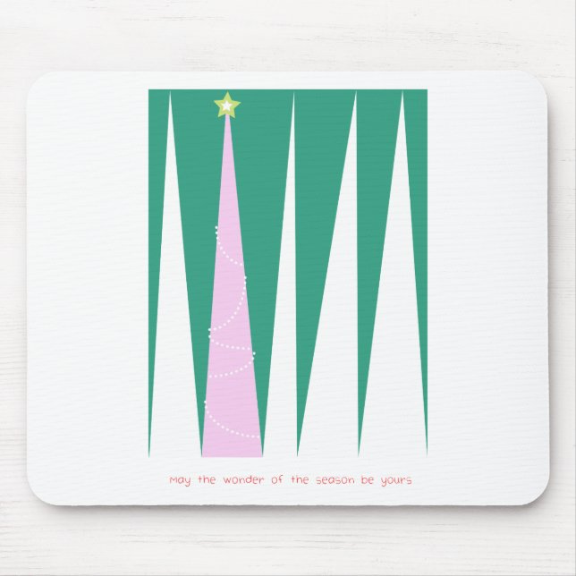 Mousepad Maravilha da Árvore de Natal da temporada (Frente)