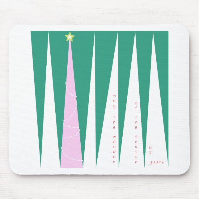 Mousepad Maravilha da Árvore de Natal da temporada (Frente)