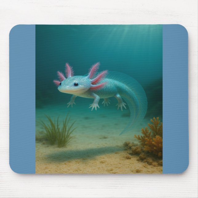 Mousepad Maravilha Submarina: O Axolotl (Frente)