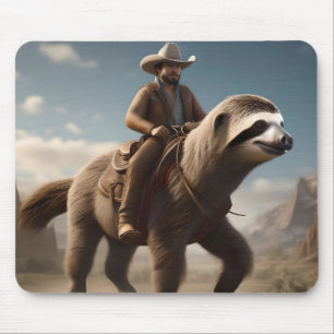 Mousepad "Maravilhas do Oeste Selvagem: Cowboy Andando um C