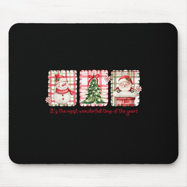 Mousepad Maravilhosa Época Do Ano Papais noeis Feliz Xmas S (Frente)