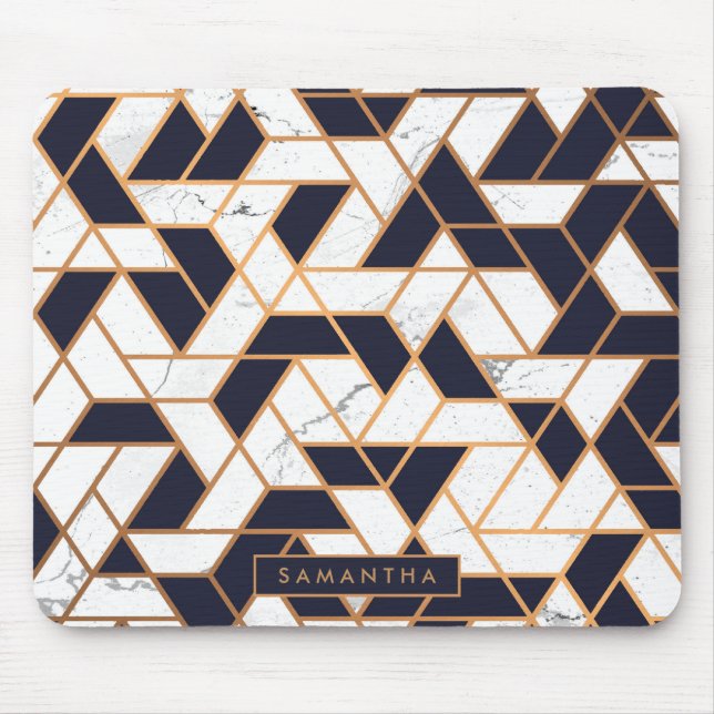 Mousepad Marble Abstrato Mosaico (Frente)
