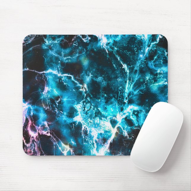 Mousepad Marble Azul (Com mouse)