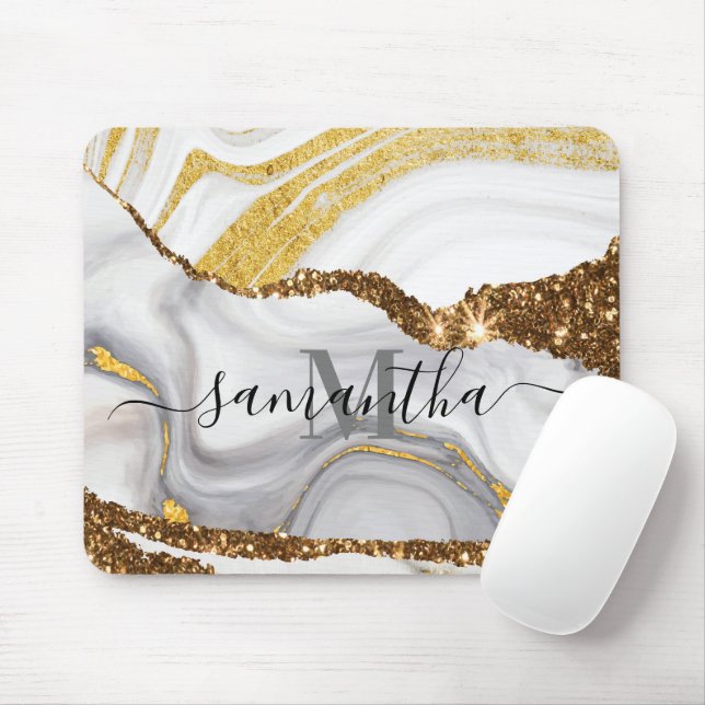 Mousepad Marble e Glitter (Com mouse)