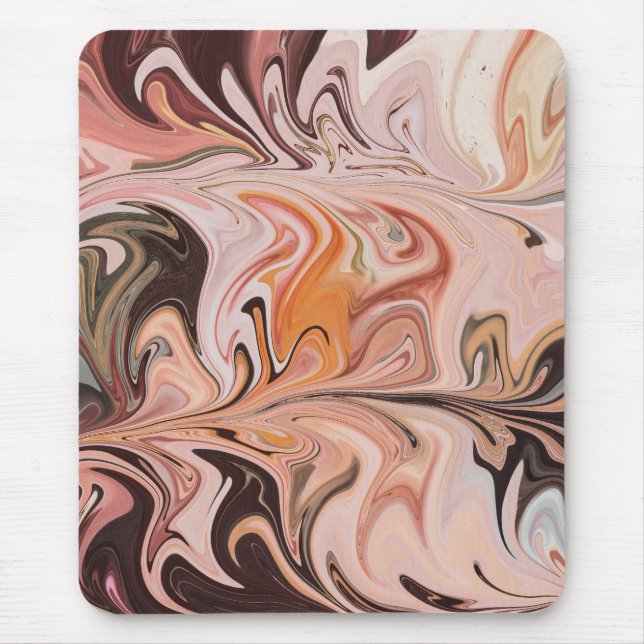 Mousepad Marble Forms – Pink & Beige Soft Marble (Frente)