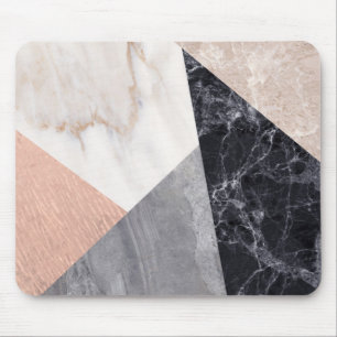 Mousepad Marble Geometric Pattern