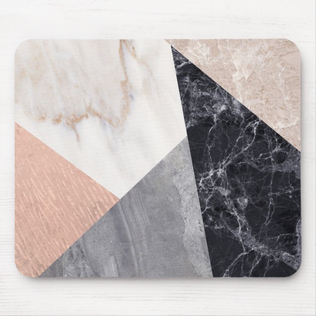 Mousepad Marble Geometric Pattern (Frente)