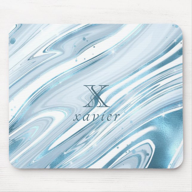 Mousepad Marble Tosca Verde Personalizável (Frente)