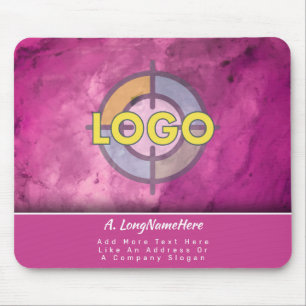 Mousepad Marca de Beleza Rosa Magenta Executivo Escritório