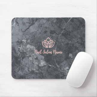 Mousepad Marca de Estúdio de Unhas Cinza Personalizada