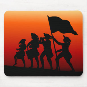 Mousepad Marcha com cilindros e pífano e bandeira