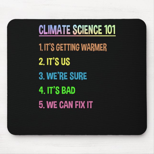 Mousepad Marcha Da Ciência - Presente Do Dia Da Terra Para  (Frente)